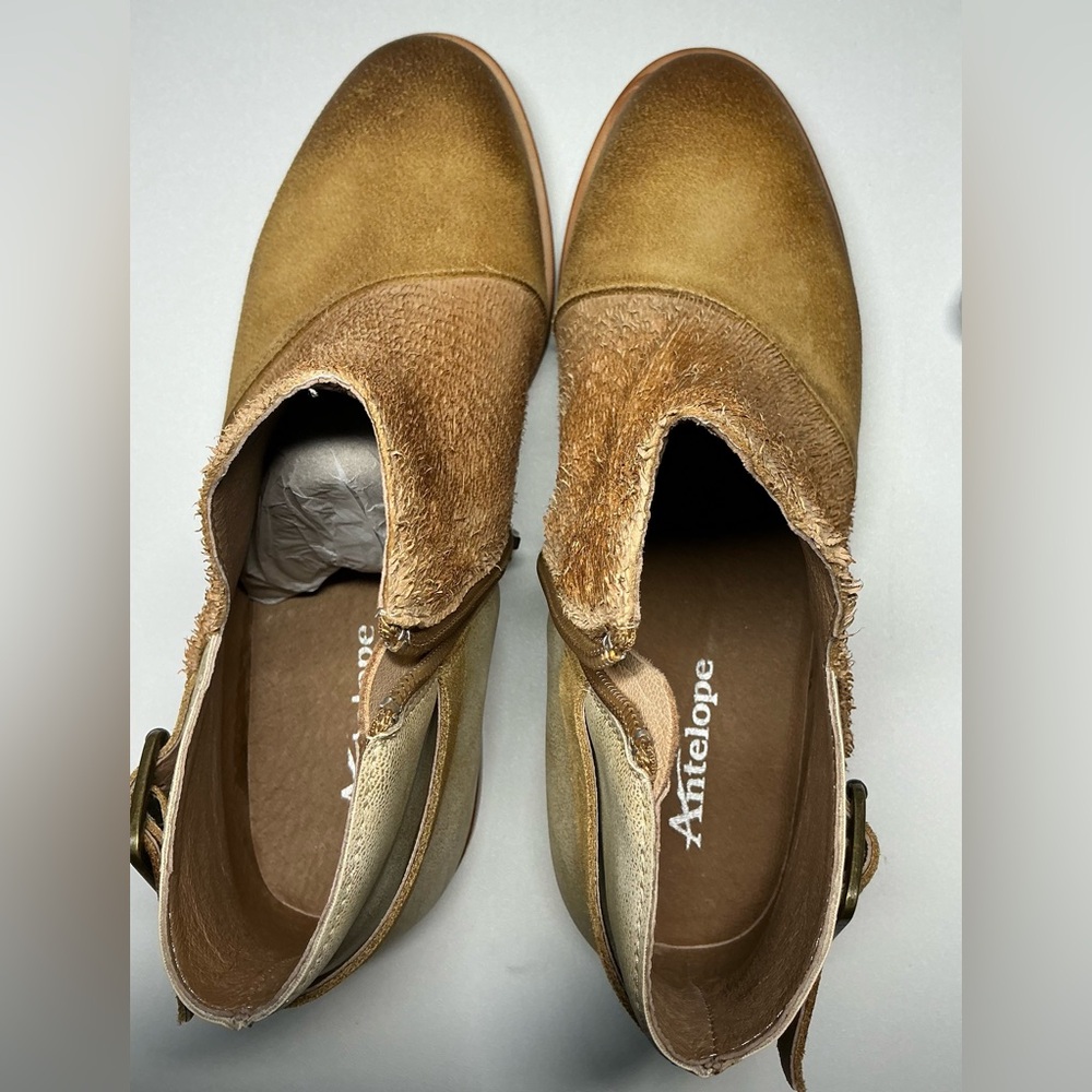 Antelope Comfortable Leather Leslie Ankle Boots Size 38 / US 7.5 NEW - Picture 7 of 11